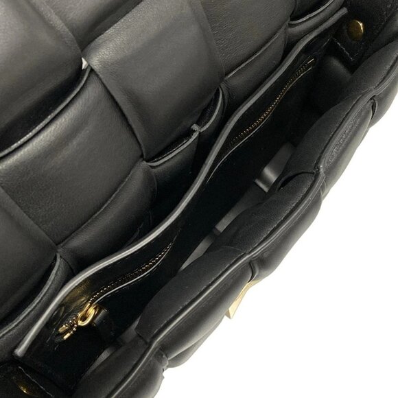 Auth BOTTEGA VENETA Padded Cassette 591970 Black Lambskin - Picture 14 of 16